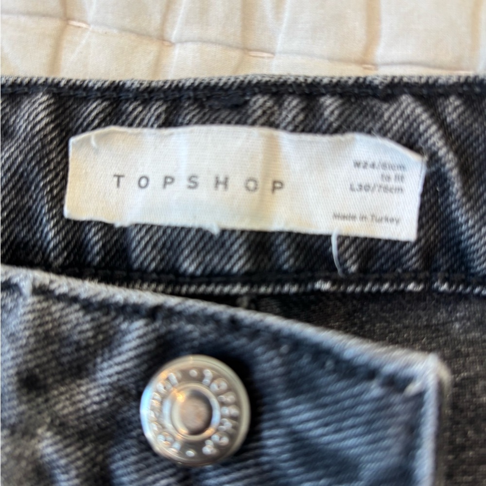 Topshop Black Flare & Wide Leg Jeans - Picture 2 of 5